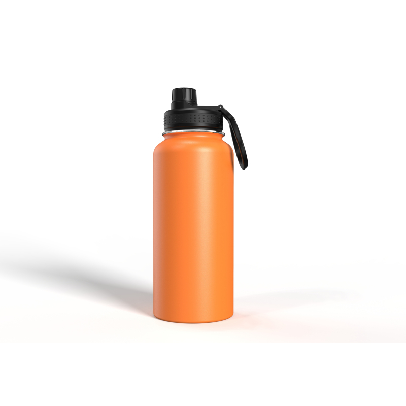 Großhandel Hydro 32oz maßgeschneiderte Edelstahl-Vakuumflasche Wasserflasche isolierte Sportflasche mit Strohdeckel