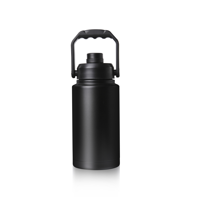 128Oz Vacuum Insulated Water Jug One Gallon Beer Growler with handle Stainless Steel Double Walled Insulated Water Bottle