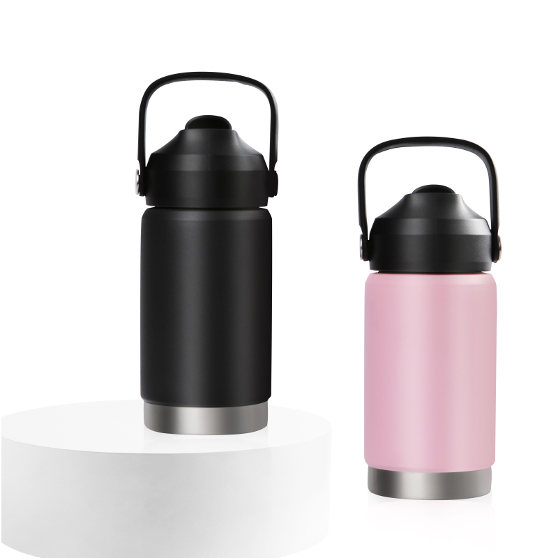 Good Quality Custom 32 oz Sports Water Bottles Stainless Steel Double Wall Water Bottle with Straw Brush For Outdoor