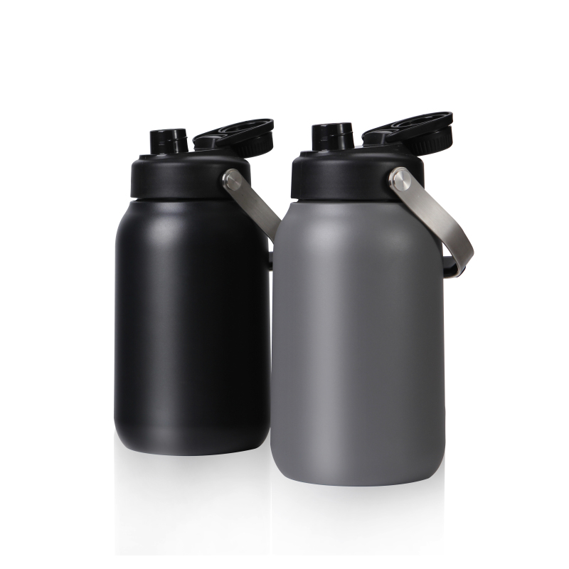 1 Gallon 64oz 128oz Wholesale Metal Stainless Steel Frosted Personalized Cups Sublimation Insulated Sports Water Bottles