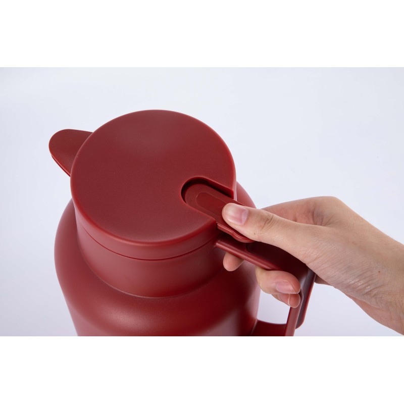 1.5L Hot Cold Thermal Vacuum Plastic Coffee Pot with Glass Refill Inner