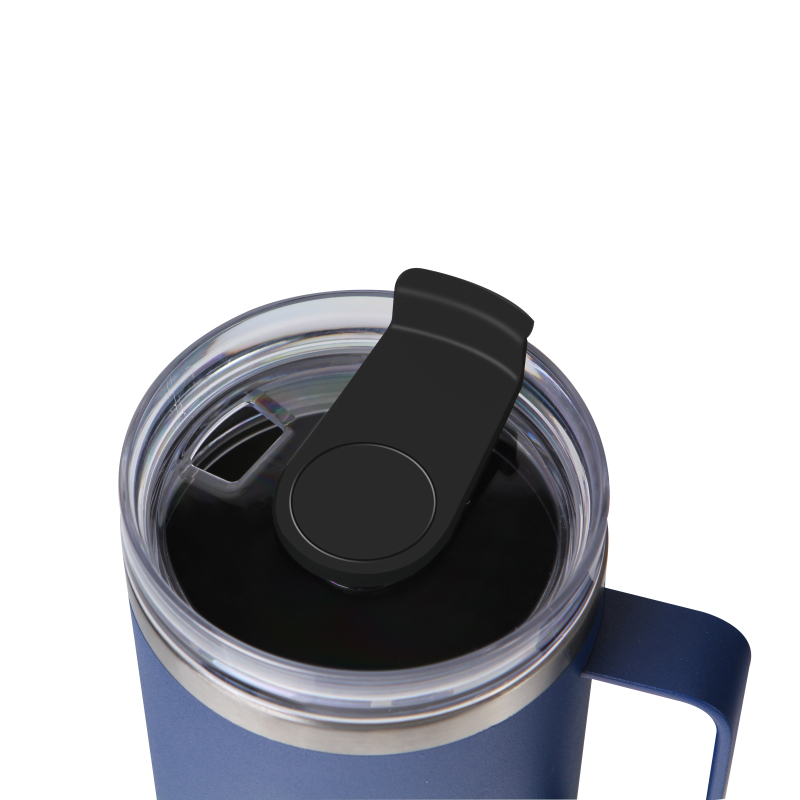 New Product Wholesale Double Wall Insulate Vacuum Tumbler Custom Logo Convenient Portable with Handle Straw Lid