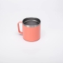 New Style 400ml metal black coffee mug stainless steel thermo cup camping mug with handle