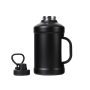 New Arrival Stainless Steel Double Wall Sports 64oz Insulated Gym Water Bottle Half Gallon Water Jug With Handle
