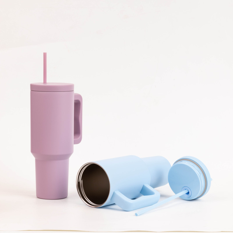 Brand New High Quality Leak Proof Lids Tumbler 40oz Beer Tumbler Powder Coating Tumbler with Straw