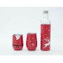 Morden Style Christmas Wine Bottles Stainless Steel Water Bottle with Lovely Customized Logo And 12oz Wine Tumbler
