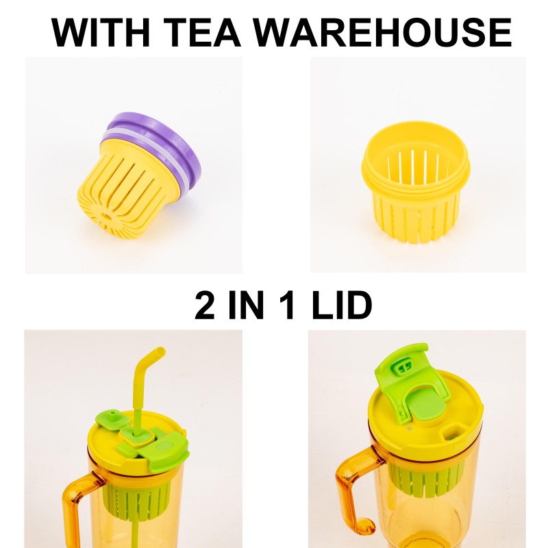 Popular Wholesale Tritan BPA-Free Water Bottle 40OZ Double Wall Plastic Tumbler Coffee Mugs
