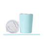 Wholesale 12OZ/8OZ New Portable Milk Water Kids Cup Stainless Steel Vacuum Insulation Cup Tumbler For Kids With Straw Flip Top