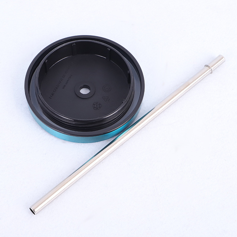 Stainless Steel Tumbler with Straw - Wim Hot and Cold Double Wall Drinking Cups Coffee Mugs 16oz Irregular Diamond with Lid