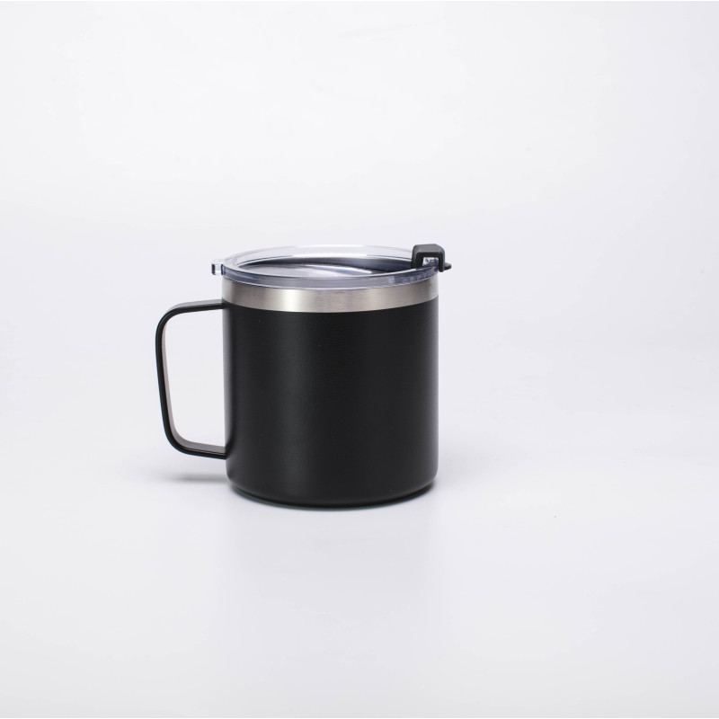 Factory Wholesale Double Wall Stainless Steel Vacuum Insulated 12oz 14oz 16oz  Coffee Beer Camper Mug Tumbler With Handle