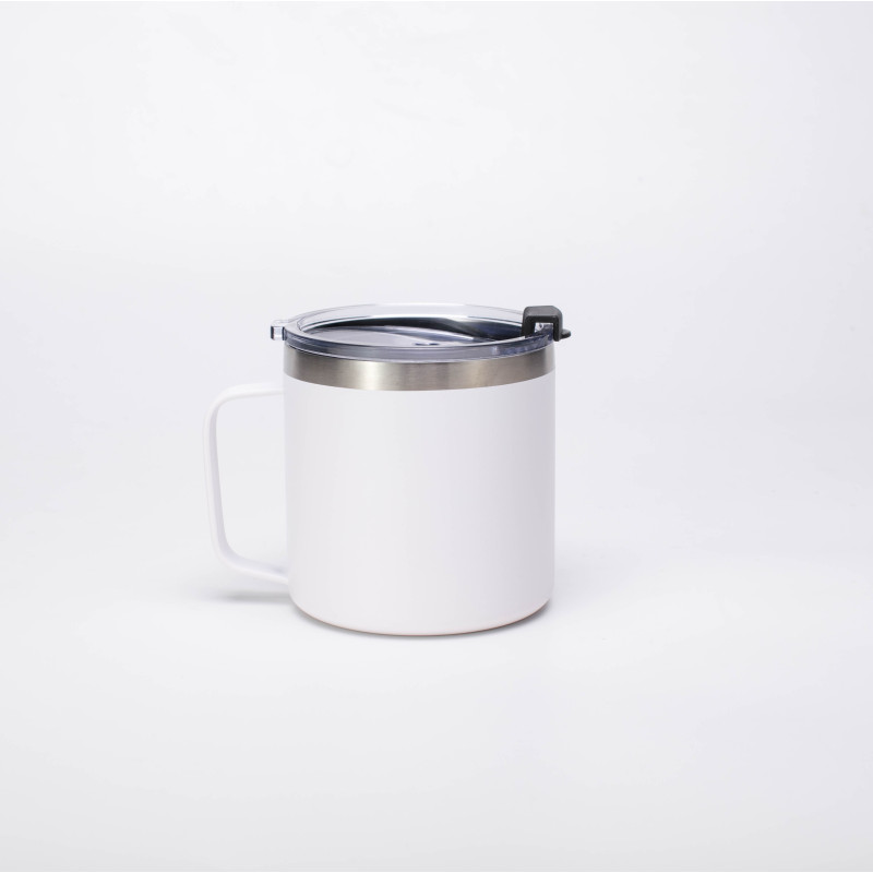 Factory Wholesale Double Wall Stainless Steel Vacuum Insulated 12oz 14oz 16oz  Coffee Beer Camper Mug Tumbler With Handle