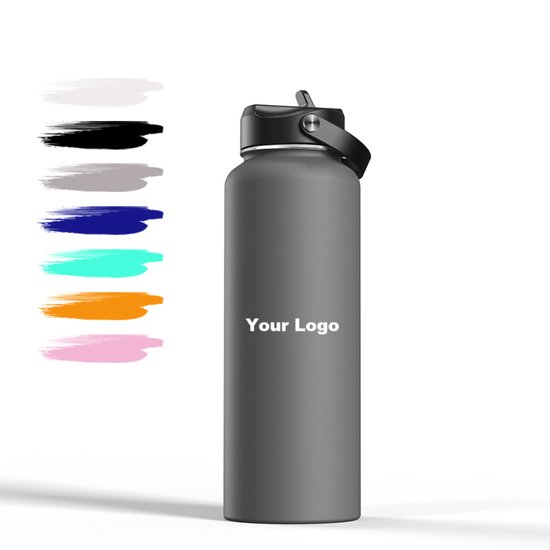 Practical Hot Sale 40OZ 304SS With Mouth Double Wall Sports Travel Vacuum Insulated Stainless Steel Water Bottle