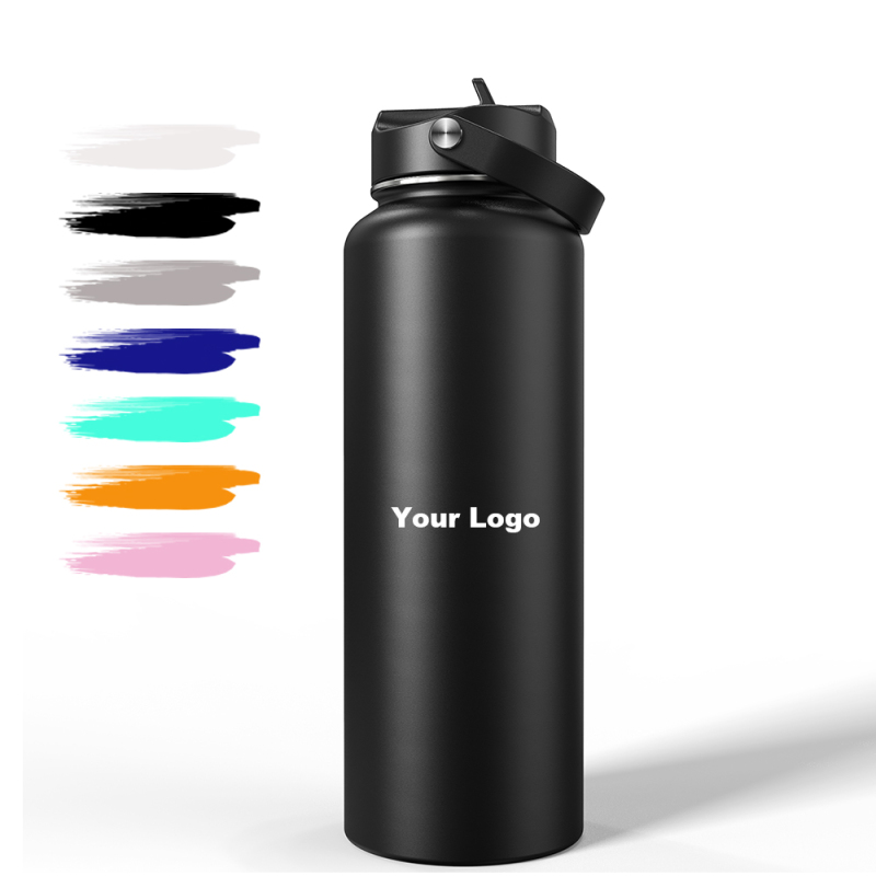 Practical Hot Sale 40OZ 304SS With Mouth Double Wall Sports Travel Vacuum Insulated Stainless Steel Water Bottle