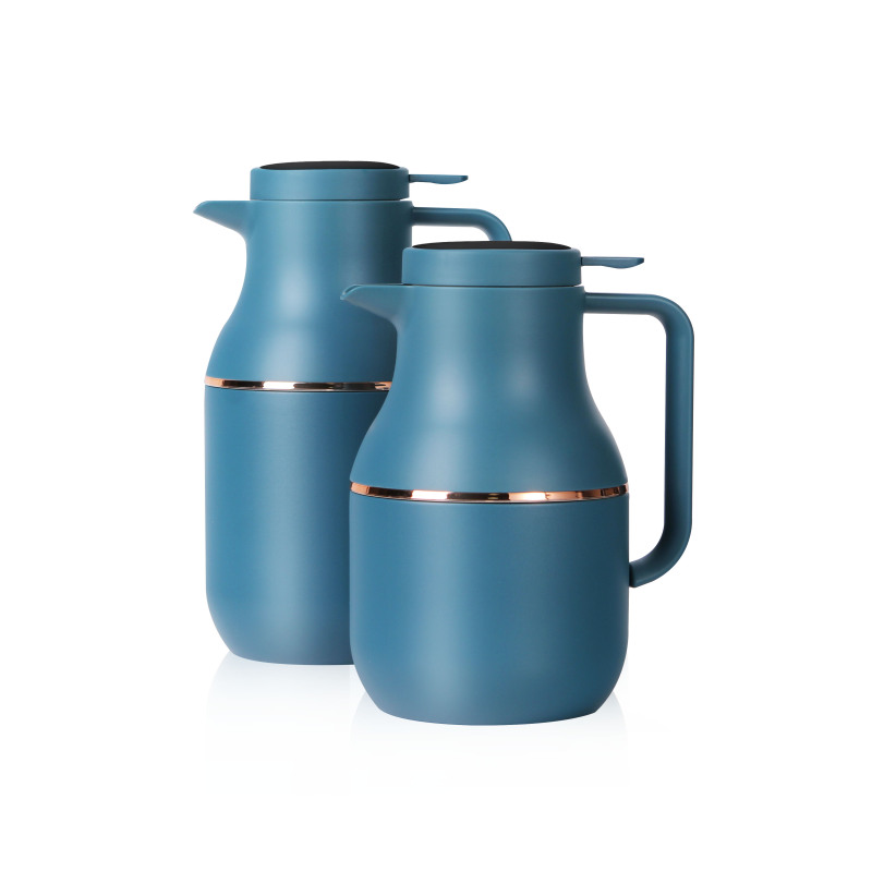 1.2 L Tea Pot Heat resistant Double walled Stainless Steel plastic Handle Teapot