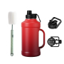 New Trend BPA Free 40OZ/64OZ Sport Gym Travel Metal Handle Drinking Stainless Steel Water Bottle With Straw