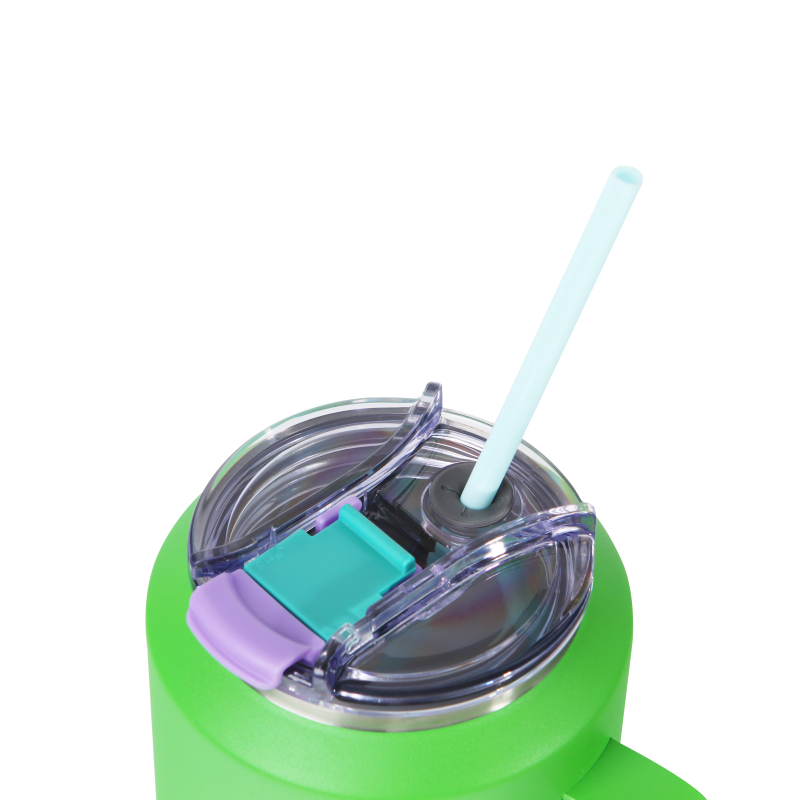 Product Manufacturer 50oz Thermal Vacuum Tumbler Coffee Mugs with Straw Handle Stainless Steel Tumbler With Custom Logo