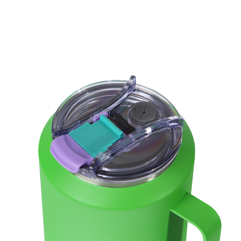 Product Manufacturer 50oz Thermal Vacuum Tumbler Coffee Mugs with Straw Handle Stainless Steel Tumbler With Custom Logo