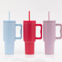 Quality Wholesale Tumbler with Straw and Handle Wine Double Wall Tumbler Insulate Thermal BPA Free for Camping