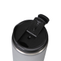 Custom Logo Coffee Mug Insulated Stainless Steel Travel matte black white With slide Lid tumbler customize