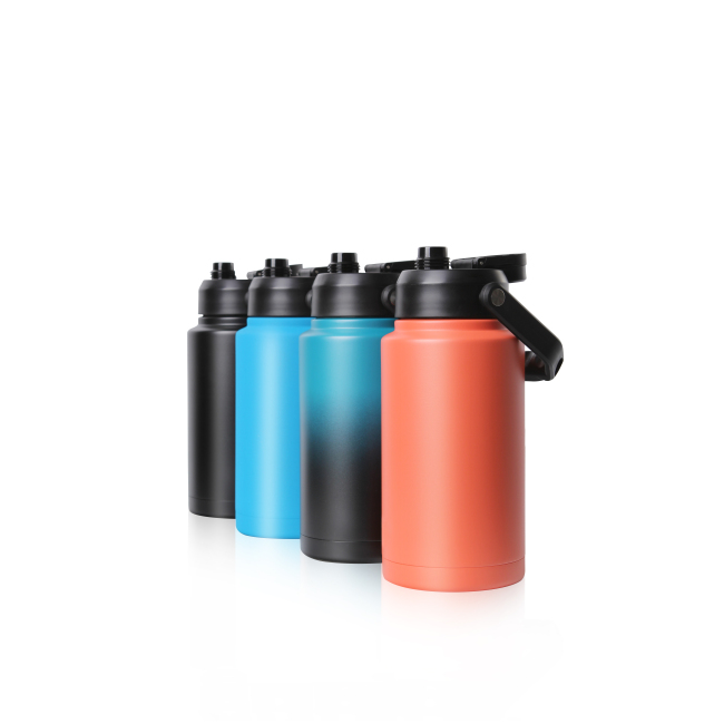 Wholesale Of New Materials 60 oz Stainless Steel Water Bottle Vacuum Bottle With Straw Outdoor Sports