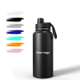12oz 32oz 40oz 64oz Sports Bottle with Handle Lid  double Wall Water Bottle Stainless Steel Flask