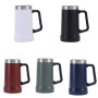 Adventure Big Hand Grip Beer Stein 24oz Stainless Steel Double Wall Vacuum Flasks & Thermos Cup Tankard Beer Mug with Handle