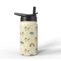12oz Thermo flask Insulated Stainless Steel KIDS Water Bottle Flip Lid Outdoor Sports Insulation Bottle