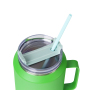 Wholesale High Quality 50oz Double Wall Tumbler Stainless Steel Outdoor Coffee Mug with Straw Lid and Handle