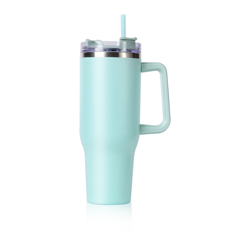 New Product Customization 304 Stainless Steel Tumbler BPA Free Thermal Vacuum Tumbler with Straw Spout Lid