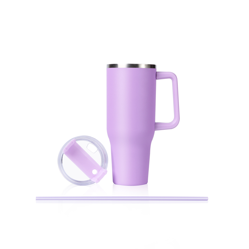 New Product Customization 304 Stainless Steel Tumbler BPA Free Thermal Vacuum Tumbler with Straw Spout Lid