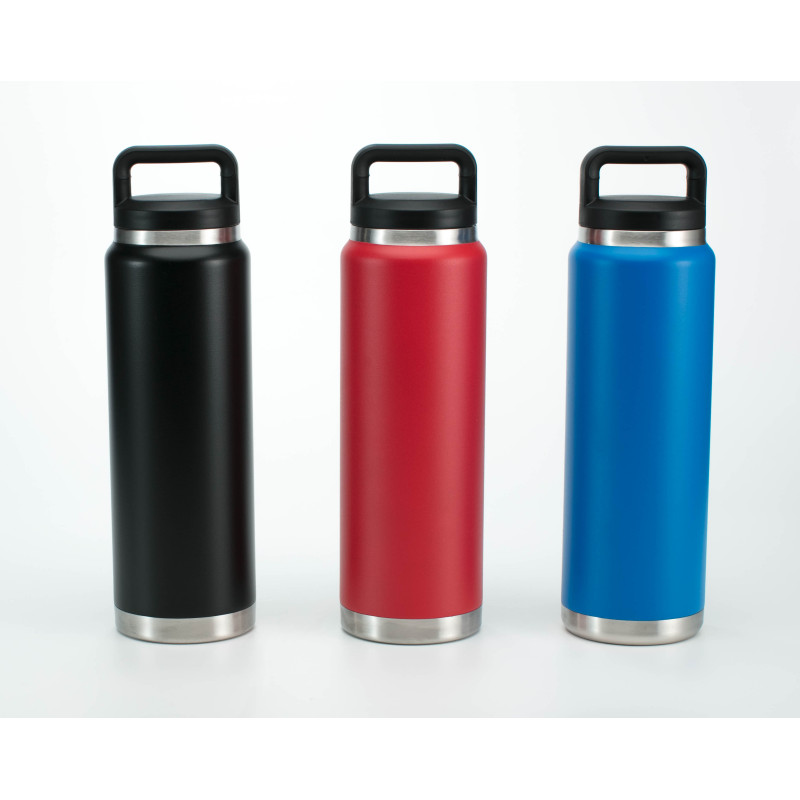 BPA Free Custom Logo Double Wall Insulated Vacuum Sports Stainless Steel Water Bottle Leak Proof With Lid