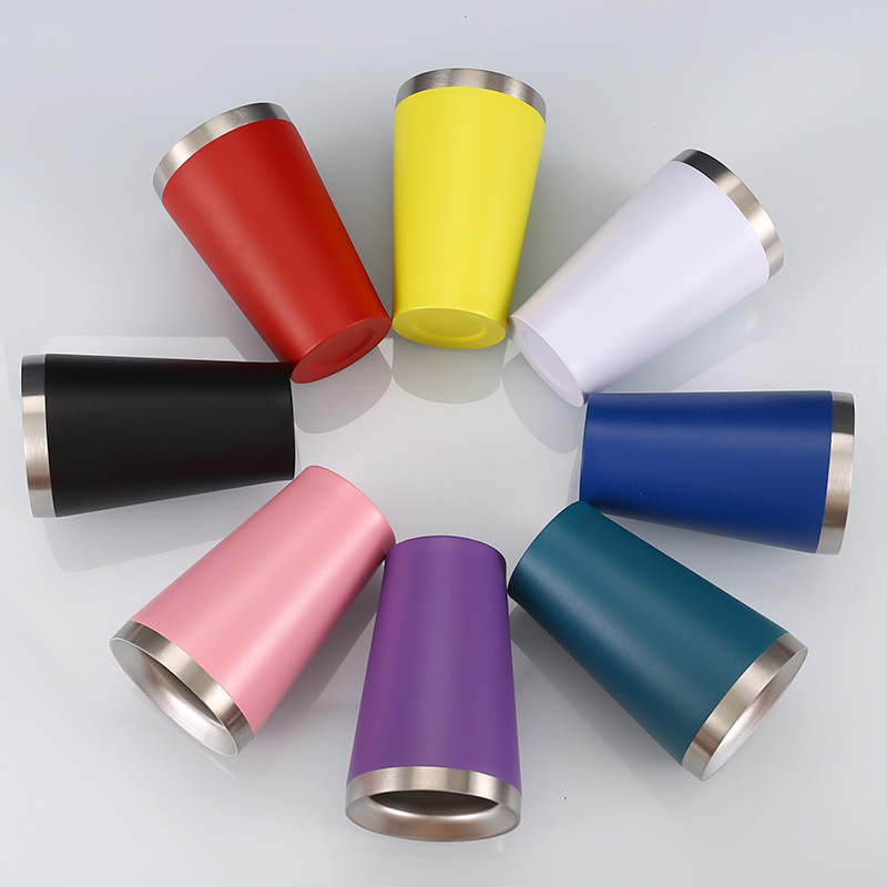 South America Stainless Steel Bottle Double Wall Insulated Water Vacuum Flask 5OZ Beer Tumblers Wine Mug With High Click