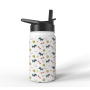 BPA Free Kid Water Bottle Double Wall Vacuum Insulate Bottle with Lid Straw Outdoor Sports Kids Bottle for School