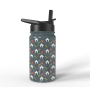 BPA Free Kid Water Bottle Double Wall Vacuum Insulate Bottle with Lid Straw Outdoor Sports Kids Bottle for School