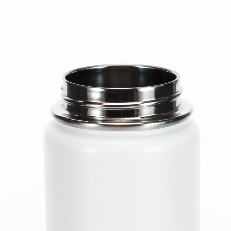 Custom 32oz 40oz wide mouth double wall sports travel vacuum insulated stainless steel water bottle with straw lid