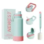32oz 40oz Stainless Steel Water Bottles Leak Proof Vacuum Insulated Water Bottle Thermos Flask Sport Water Bottle Lid