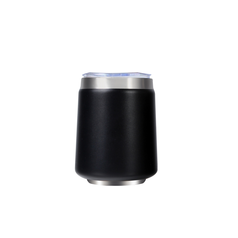 Wholesale Double Wall Insulated Custom Logo Tumbler 304SSl Popular Color Wine Tumbler With Straws 12oz Cups