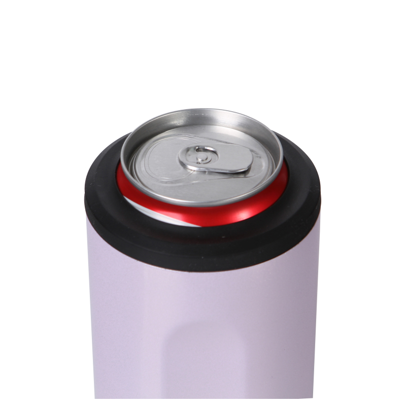 Wholesale 12 oz 3 in 1 Stainless Steel Vacuum Triple Glitter Insulated Multi-function Skinny Universal Portable Can Cooler