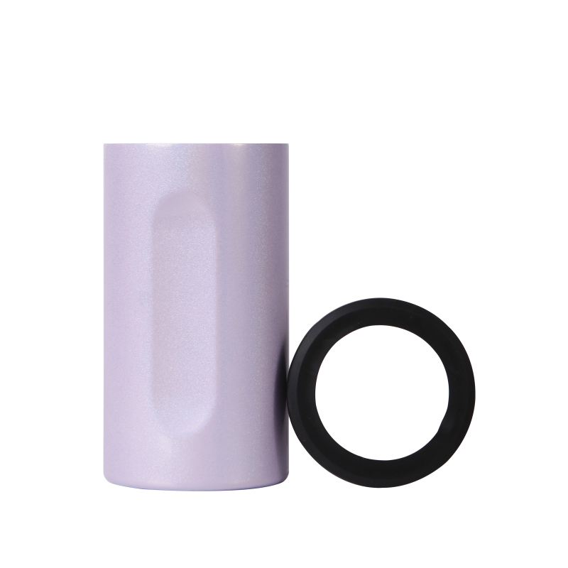Wholesale 12 oz 3 in 1 Stainless Steel Vacuum Triple Glitter Insulated Multi-function Skinny Universal Portable Can Cooler