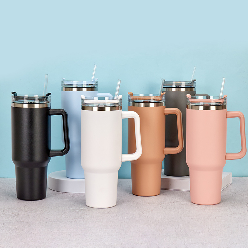 Rushed Personalized Travel Mug Cola Wine Cup Stainless Steel 40oz Insulated Glitter Tumbler
