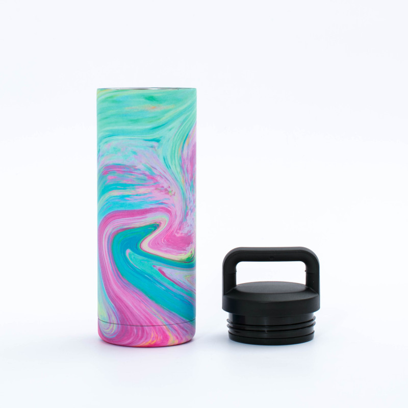 Health Steel Flask Foldable Alkaline Water Bottle For Camping