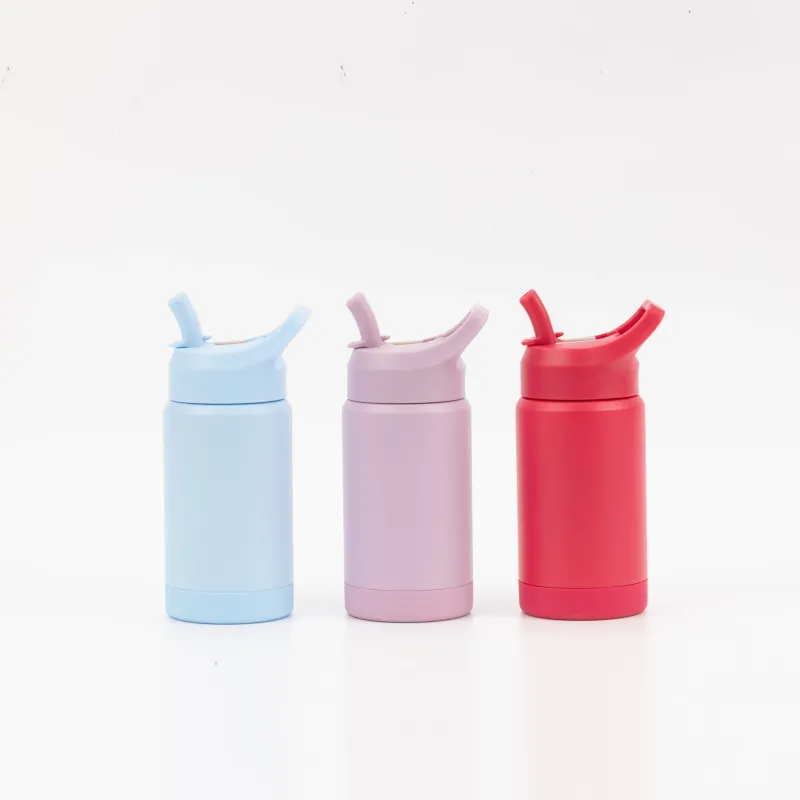 Portable 12oz Kids Water Bottle BPA Free Insulated Stainless Steel Travel School Cute Drinking Tumbler for Children