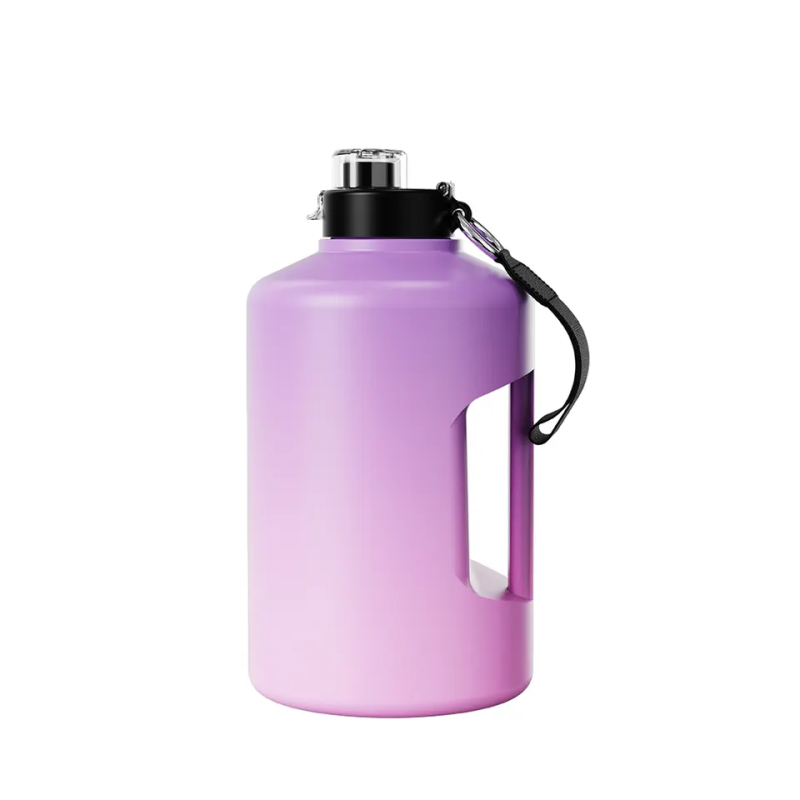 Hot Sale Wholesale 40oz 64oz Gallon Water Jug Stainless Steel Portable Water Bottle Large Capacity Bottle with Lid