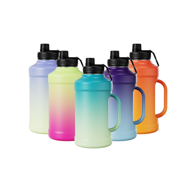 Wholesale Low Price BOTTLED JOY Gallon Water Bottle 40oz/64z Wide Mouth Large Water Jug with Metal Handle