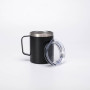 14 OZ Custom Double Wall Vacuum Insulated Stainless Steel Travel Coffee Mug with Handle BPA Free Lid