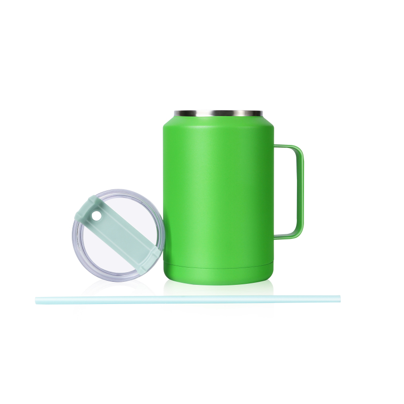 Spot New Products BPA Free 1500ml 50oz Tumbler Double Wall Insulate Vacuum with Handle Spout Lid and Straw
