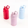 New 12oz Double Wall Stainless Steel Insulated Silicone Base Kids Water Bottle