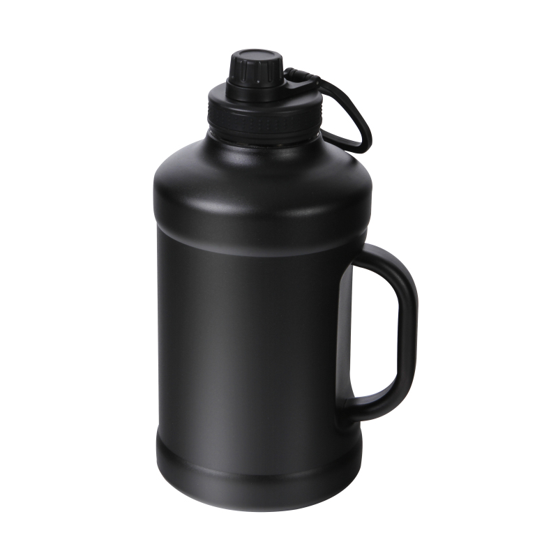 Wholesale Water Bottles Gym jug bpa stainless steel Motivational Half gallon/2.2l Leak-proof transparent water bottles