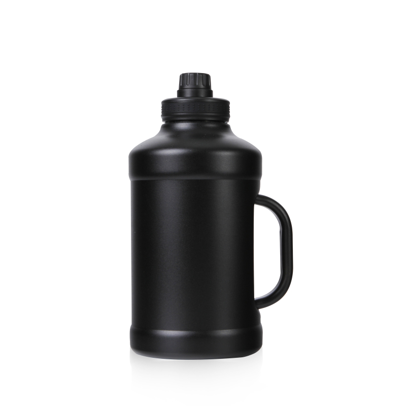 Wholesale Water Bottles Gym jug bpa stainless steel Motivational Half gallon/2.2l Leak-proof transparent water bottles