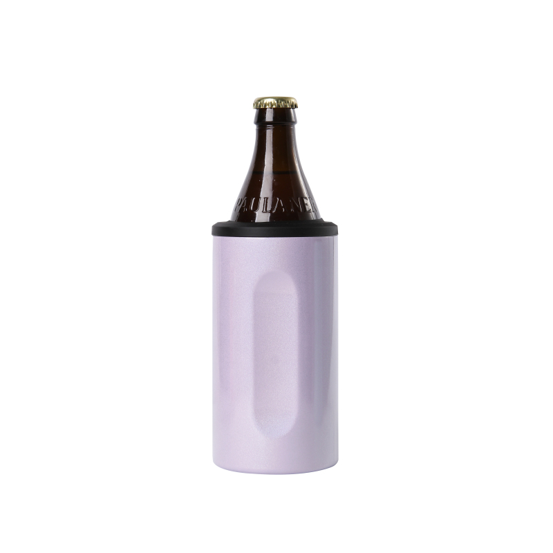 Wholesale 3-IN-1 Double Walled Stainless Steel Insulated Can Cooler Insulator for 12 Ounce Standard Skinny Slim Can Beer Bottles